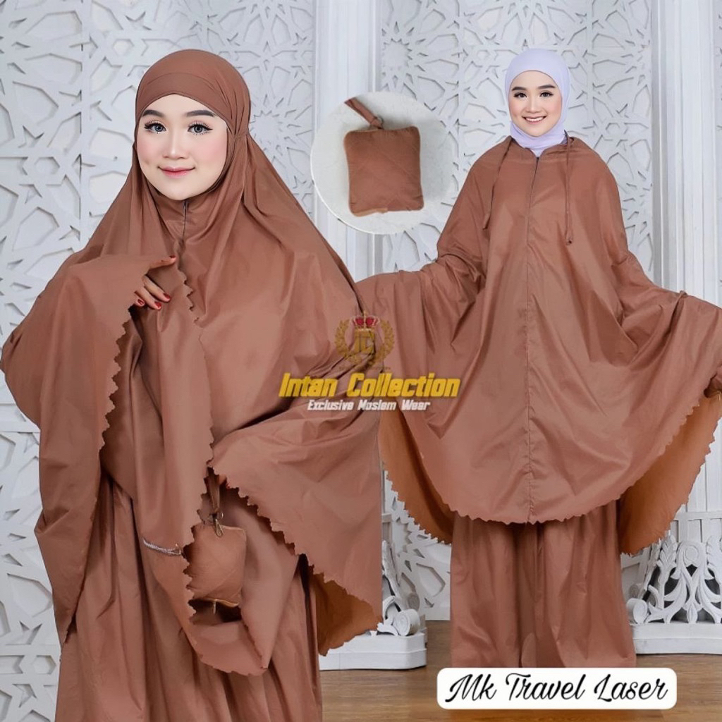 Mukenah Traveling Polos Tas Mix