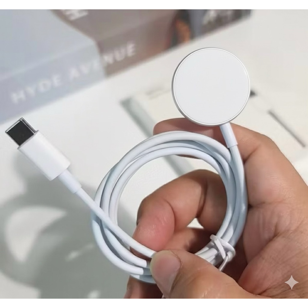 Charger Watch Wireless jam apple series  1 2 3 4 5 6 7 8 9 FE model usb tipe c original 100%