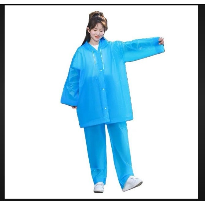 KemasanYA JAS HUJAN EVA BAJU DAN CELANA JAS HUJAN TEBAL EKONOMIS BAJU DAN CELANA MANTEL JAS HUJAN SE
