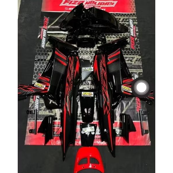 STRIPING MOTOR FIZR 2004 new hitam merah