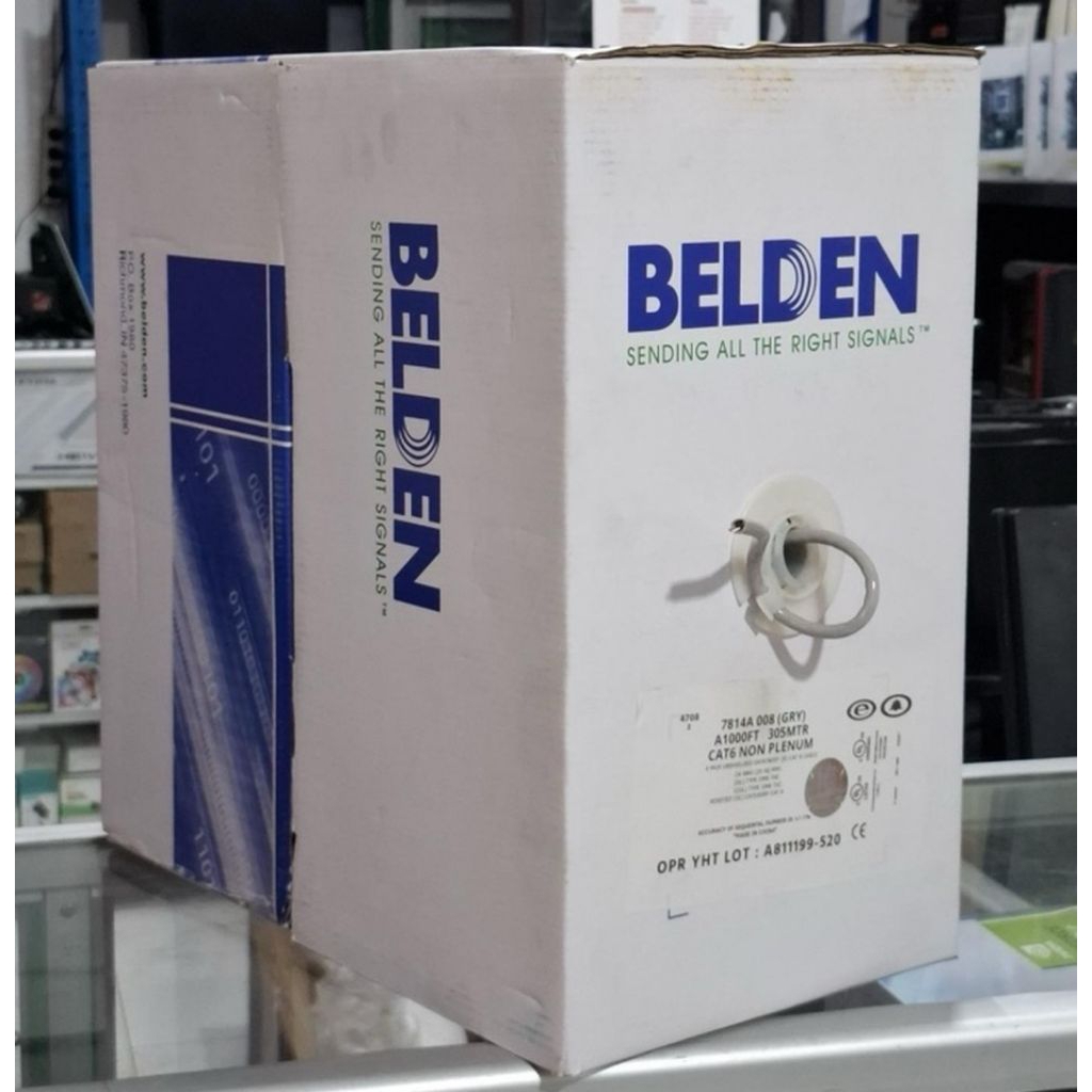BELDEN LAN UTP CAT6 / Kabel LAN Cat 6 BELDEN 1Roll / 305Meter