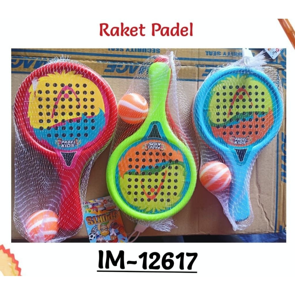 Mainan Anak Cewek Cowok Raket Padel / Raket Tenis /raket bukutangkis / Mainan tennis raket plastik