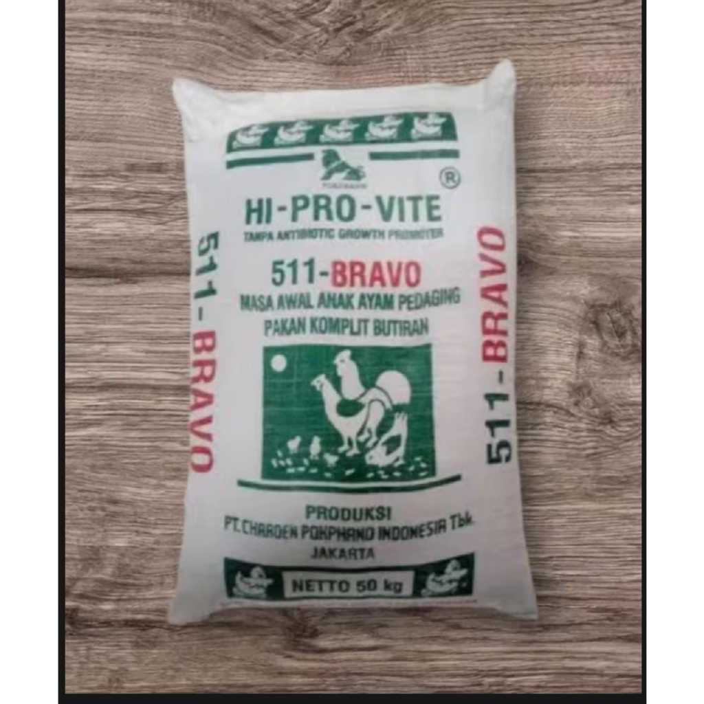 5 Kg Pur ayam 511 BRAVO Pakan Ayam Pedaging Broiler Mempercepat Pertumbuhan Ayam