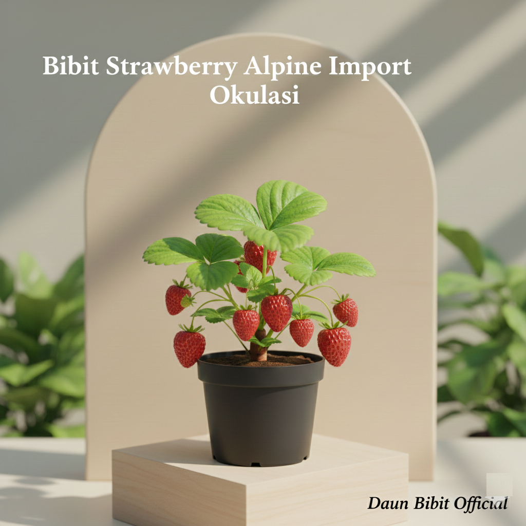 Bibit Strawberry Alpine Import Siap berbuah