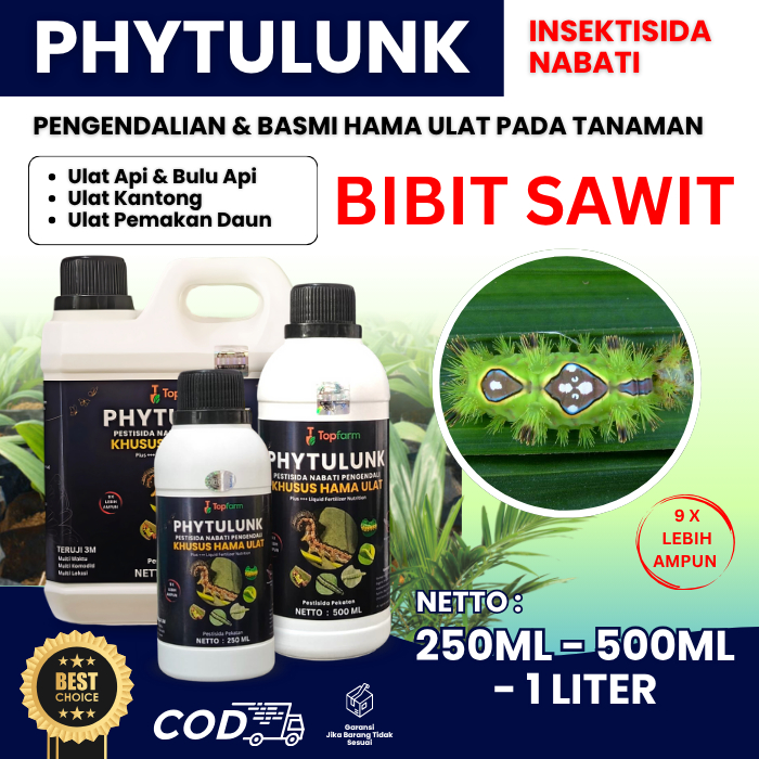 Obat Ulat Topfarm / Obat Ulat Daun Bibit Sawit / Obat Ulat Kantong Kelapa Sawit / Obat Ulat Api Kela