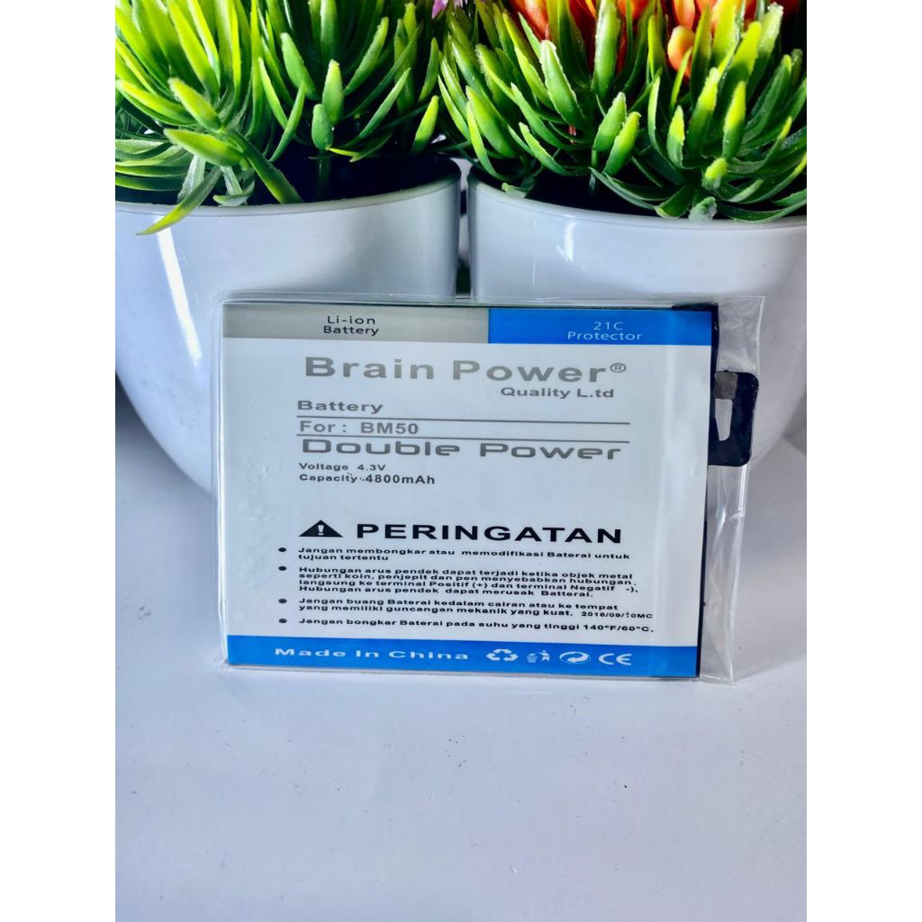 BATRE BATTERY BATERAI XIAOMI MI MAX 2 MIMAX2 BM50 BM-50 BM 50 DOUBLE POWER BRAIN POWER MURAH BERGARA