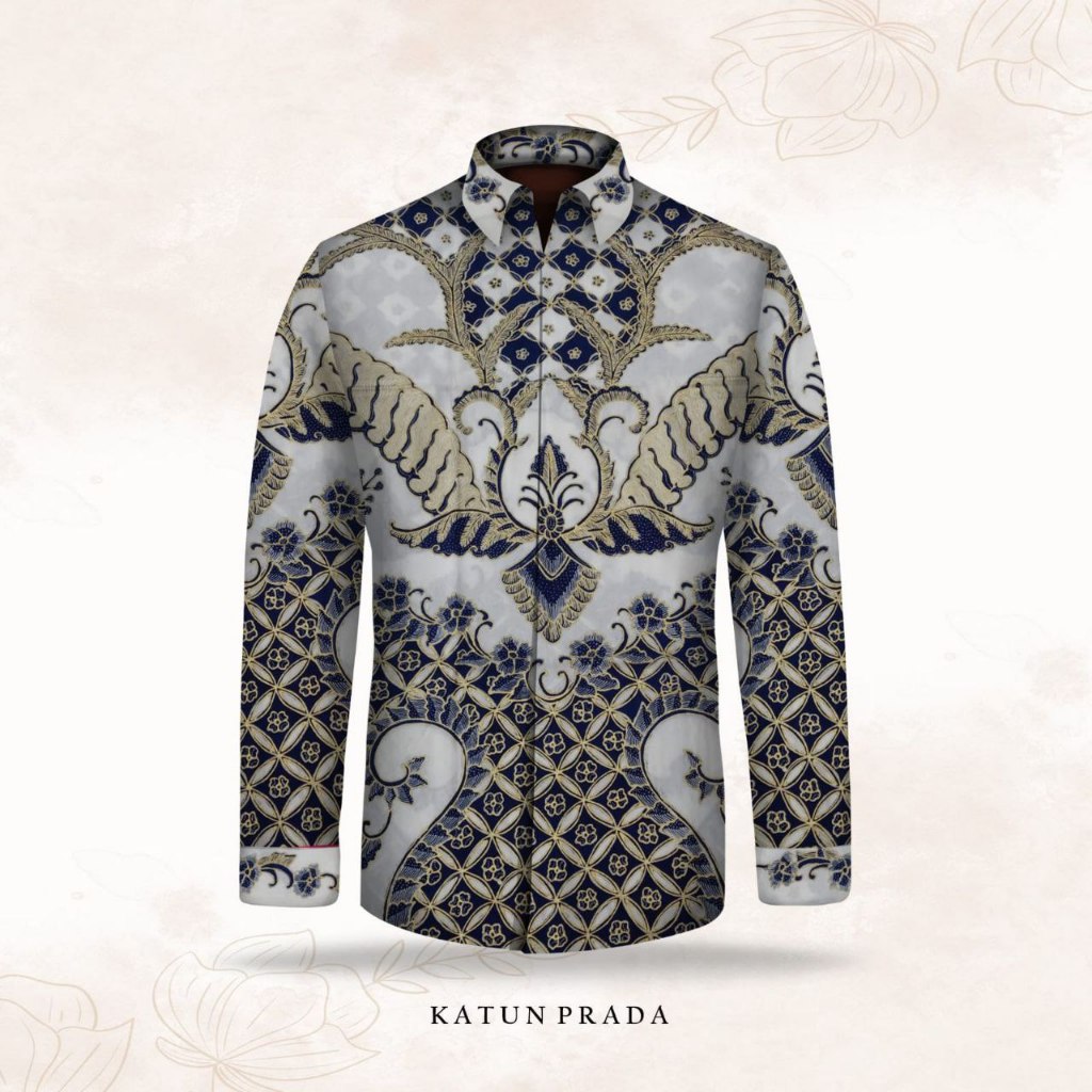 Rekomendasi Batik Tulis Kain Kemeja Batik tulis asli Batik Premium pekalongan Prada Tinta Emas-K-786