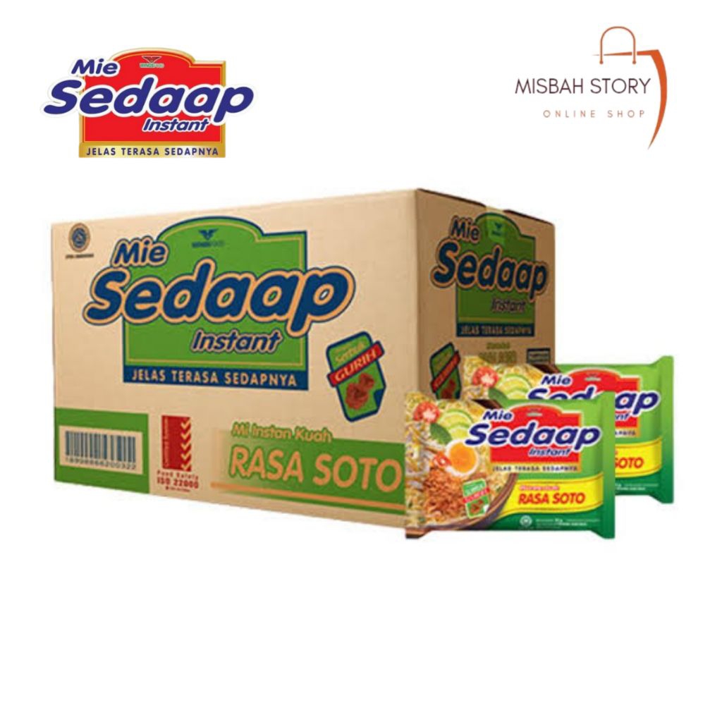 mie instan mie sedap soto satu dus  isi 40 pcs