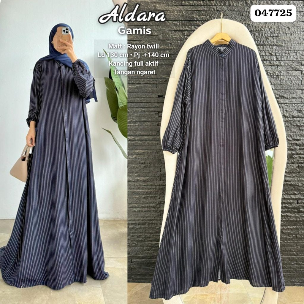 Gamis Salur garis-garis wanita/ Aldara gamis salur rayon/ Dress salur wanita terbaru kekinia