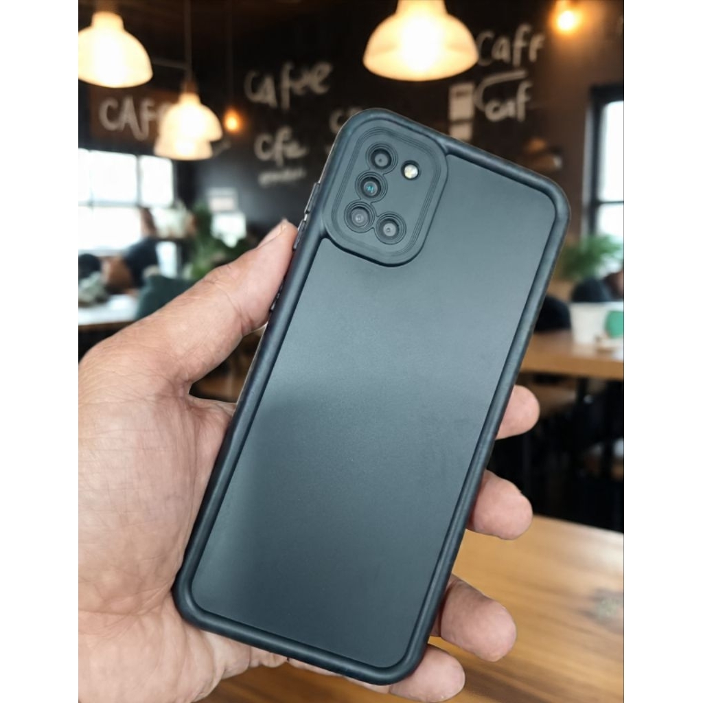 Softcase SAMSUNG A31 Matte black procam Case premium berkualitas mewah dan elegan