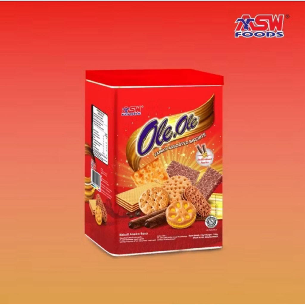 Ole Ole Family Assorted Biscuits 600g – Satu Kaleng Cemilan Lengkap untuk Keluarga