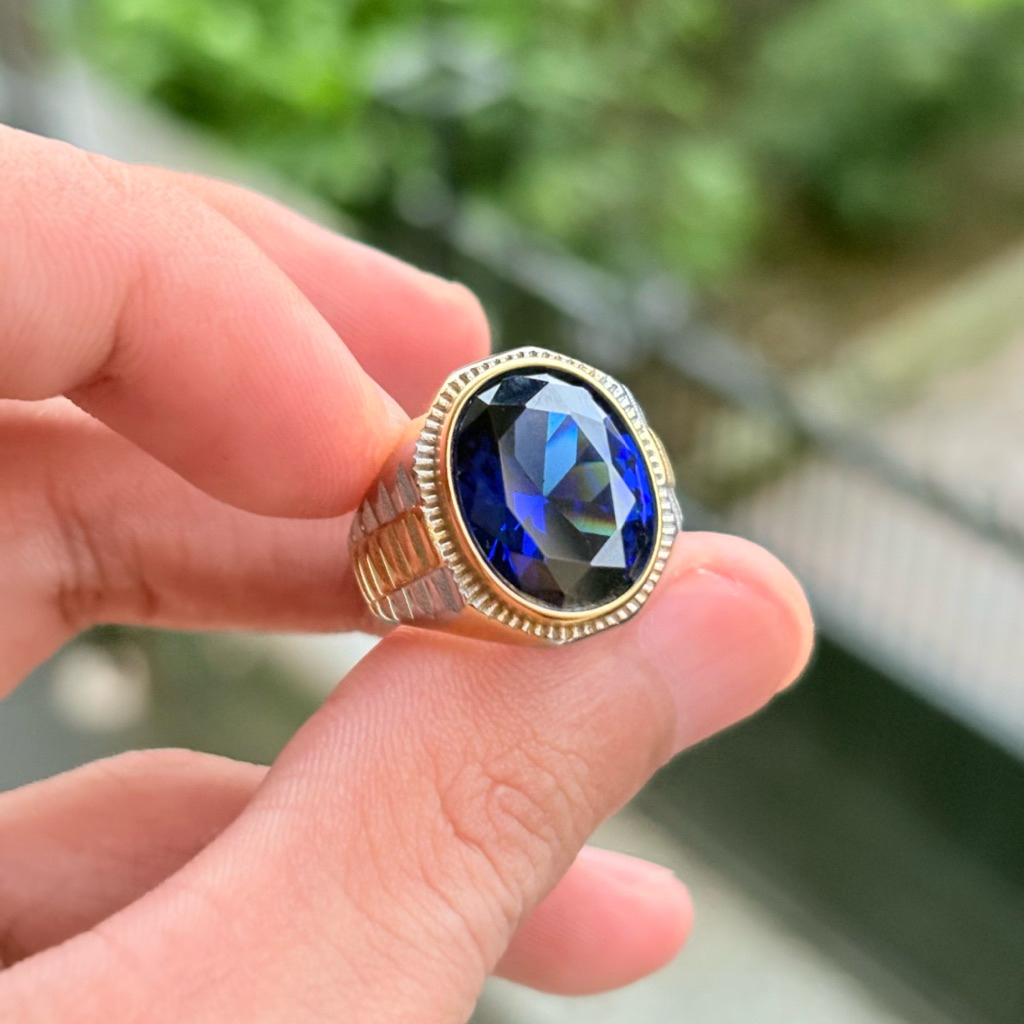 cincin batu king safir cutting
