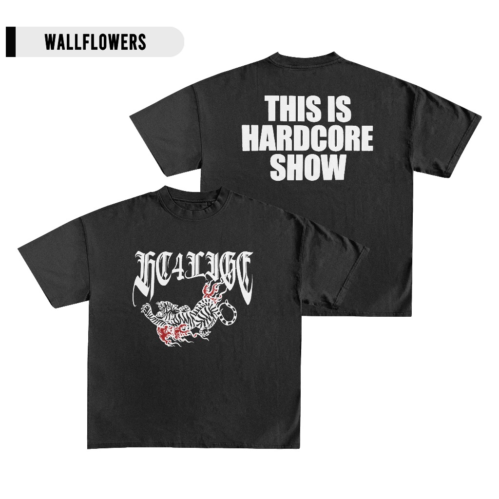 HC4LIFE - THIS IS HARDCORE SHOW TSHIRT HITAM / TSHIRT PUNK / KAOS BAND HARDCORE HC4LIFE