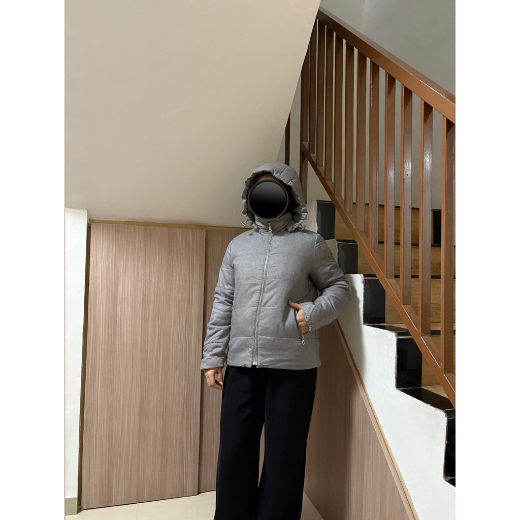 GU (Global Uniqlo) LD 90 Light Grey Hoodie