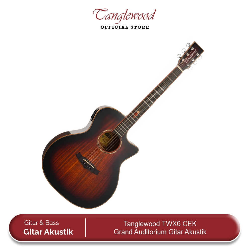 Tanglewood TWX6 CEK All KOA Grand Auditorium Gitar Akustik Elektrik