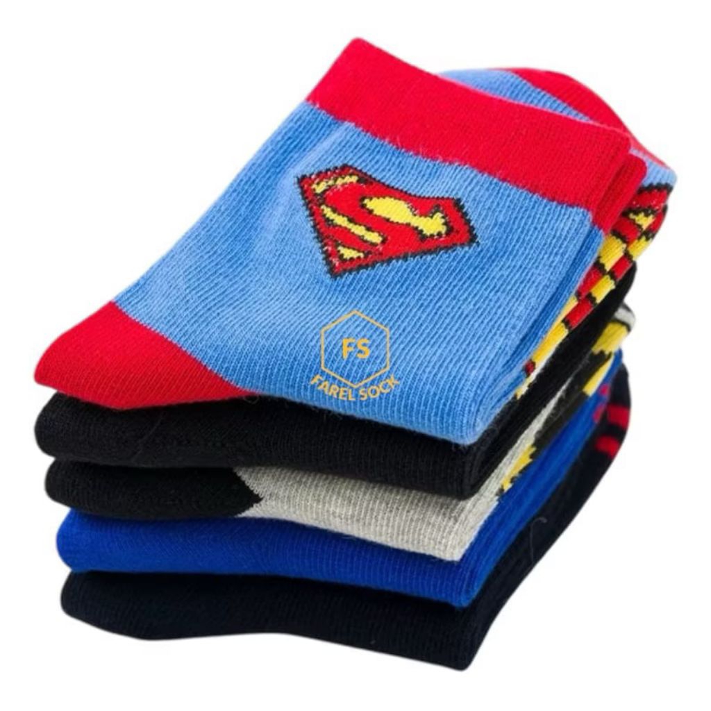 KAOS KAKI ANAK TK LAKI LAKI MOTIF RANDOM