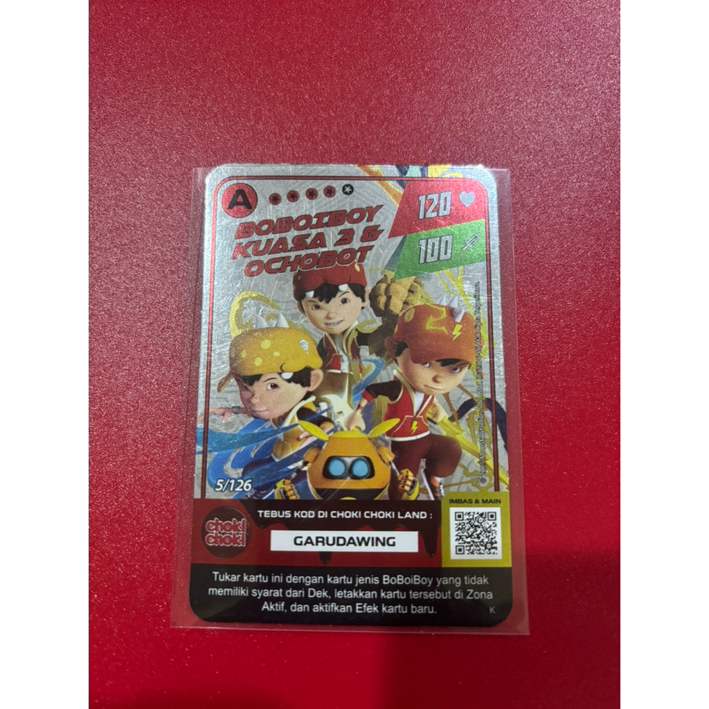 Kartu Boboiboy Choki-Choki