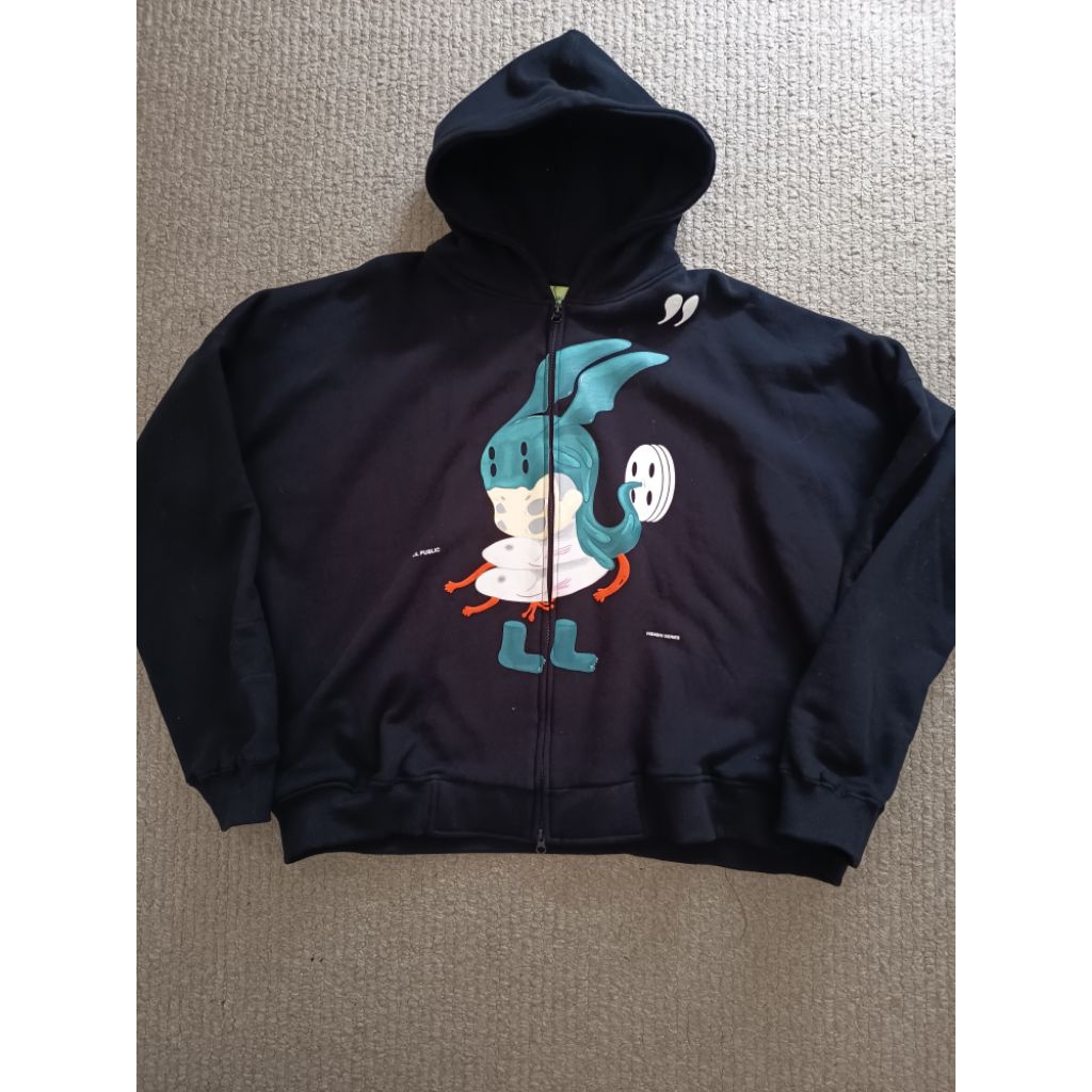 LIL PUBLIC DOUBLE ZIP UP HOODIE