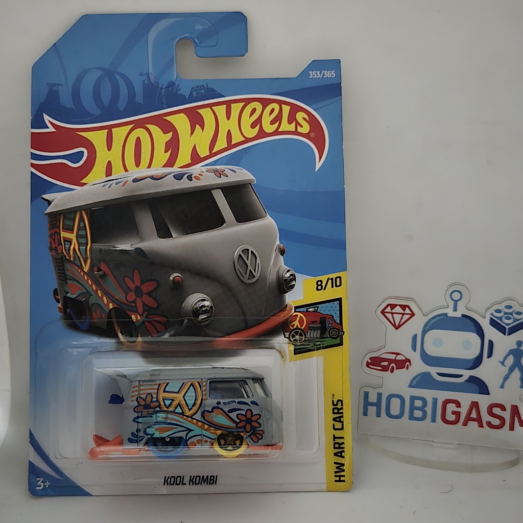 Hotwheels Kool Kombi | Volkswagen | Grey Color | Flower | Wave | HW Art Cars | Rare Item