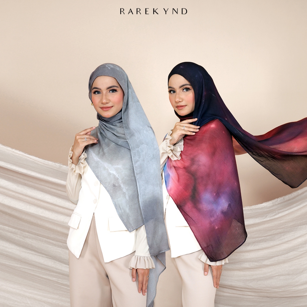 Rarekynd Hijab - Viscose Printed Modal Premium (Pashmina Motif Bahan Viscose)