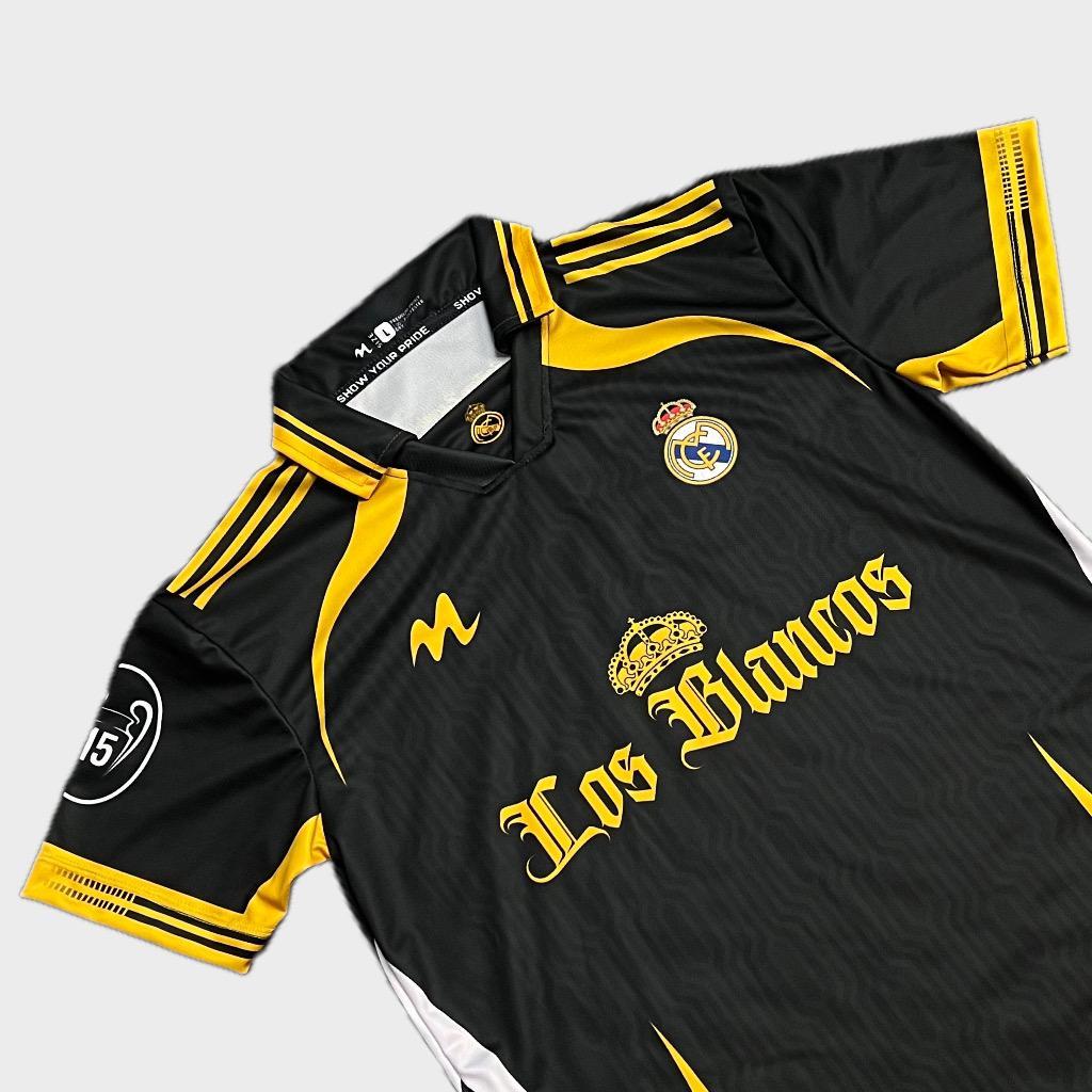 JERSEY FANTASY REAL MADRID HITAM LOS BLANCOS FULL PRINTING