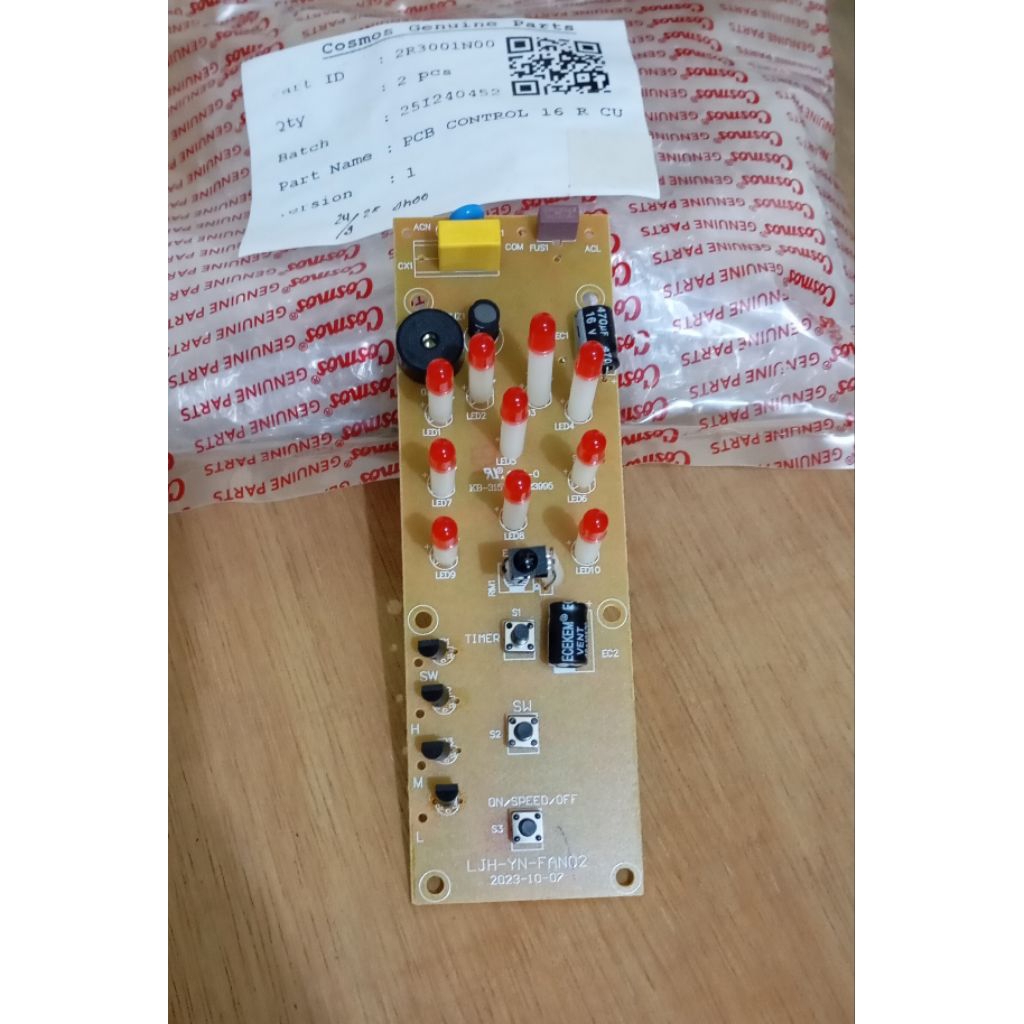 Modul PCB control kipas angin original cosmos type 16 WFCR