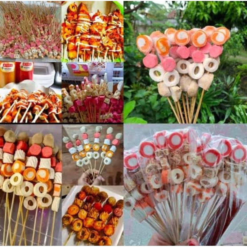 Sate Suki Mix Seafood Tahun Baru Free Sauze 1 pack isi 10 tusuk hemat murah meriah