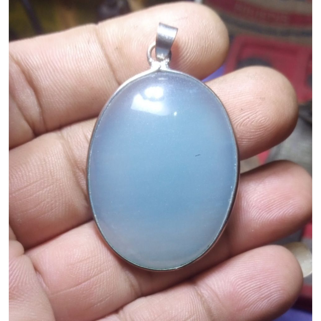 Liontin Batu Akik Biru Baturaja