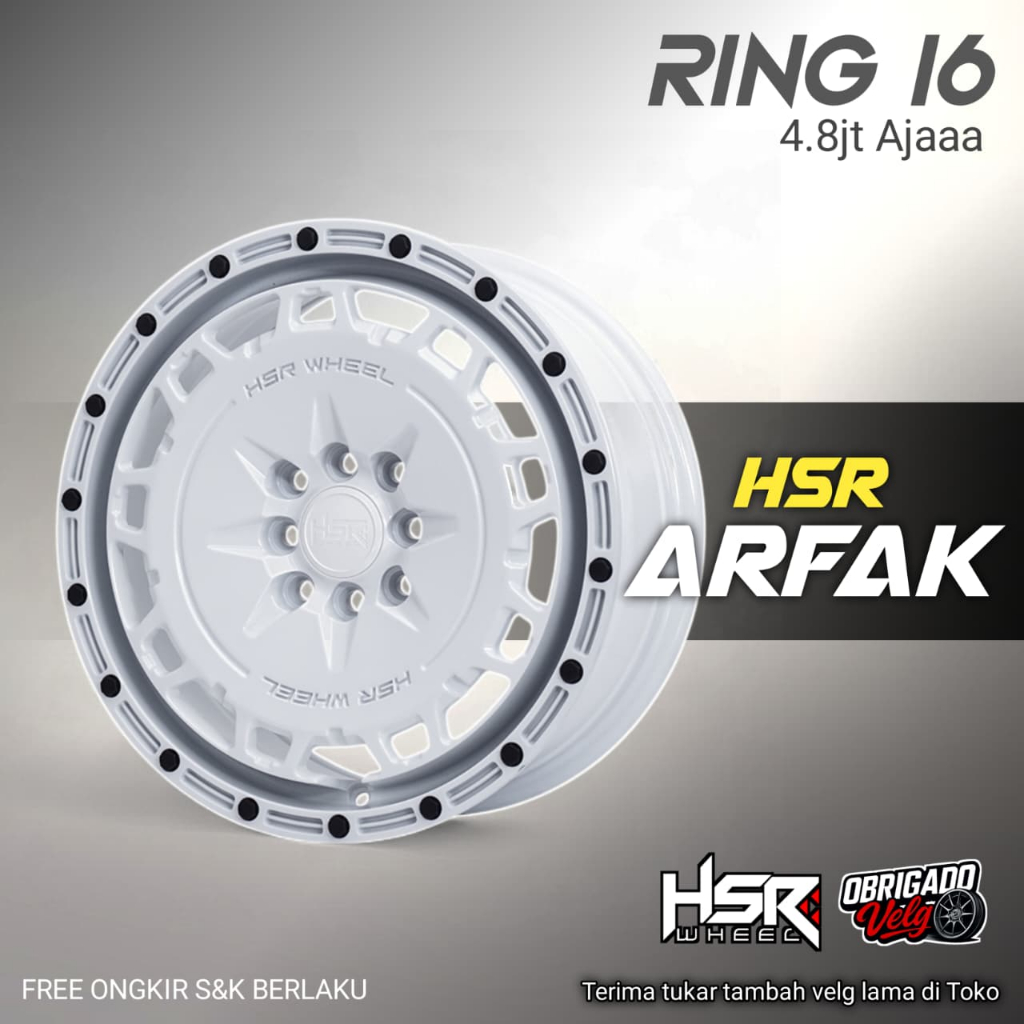 PROMO R16 4JT / Velg Freed Rocky Raize Corolla Altis Mobilio Ring 16 HSR ARFAK/ Obrigado Velg