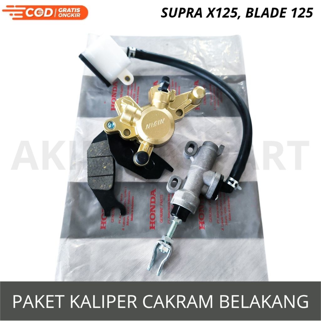 Master Rem Set Belakang + Kaliper Cakram Belakang Honda Supra X125, Sonic 125, CS1, Blade 125