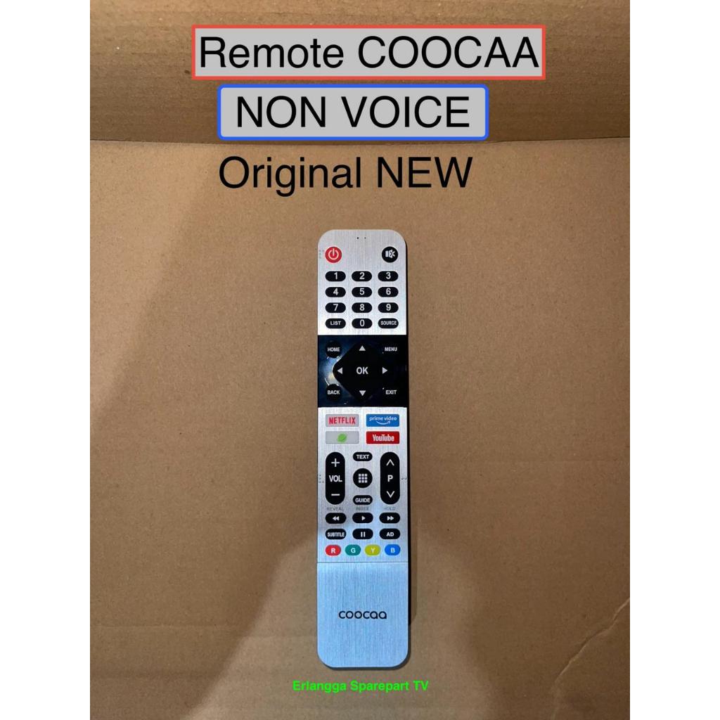 NEW REMOTE SMART TV COOCAA CCA2 SILVER 43S6G 50S6G REMOT TV COOCAA ANDROID 32S7G S6 S7 ORIGINAL ORI 