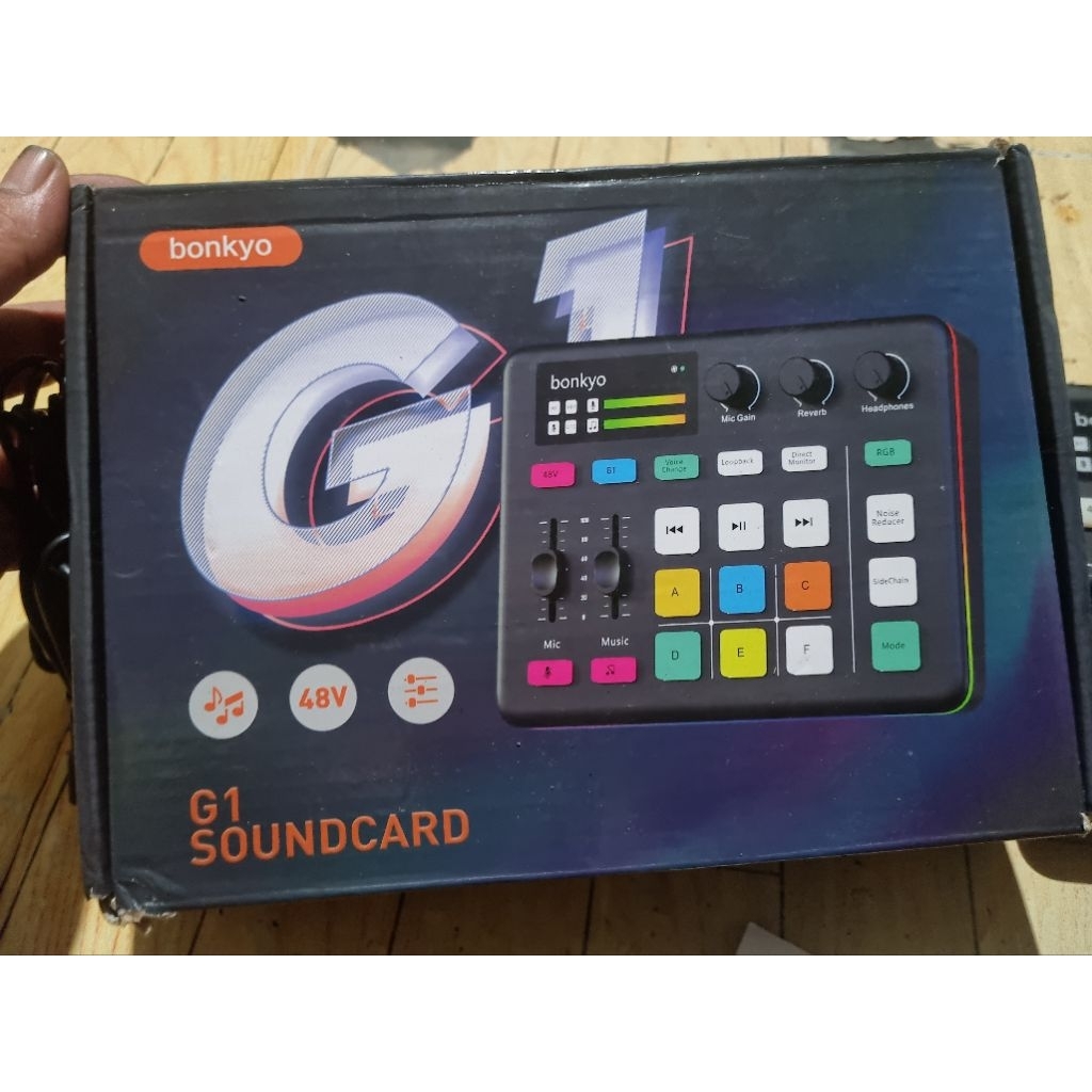 soundcard bonkyo g1 original 48v phantom power bekas pemakaian masih sangat bagus