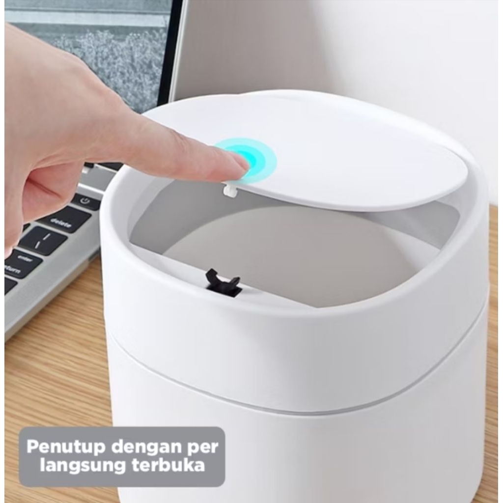 BIAN STORE | Tong Sampah Mini | Tong Sampah Pencet | Tong Sampah Meja | Tong Sampah Aesthetic