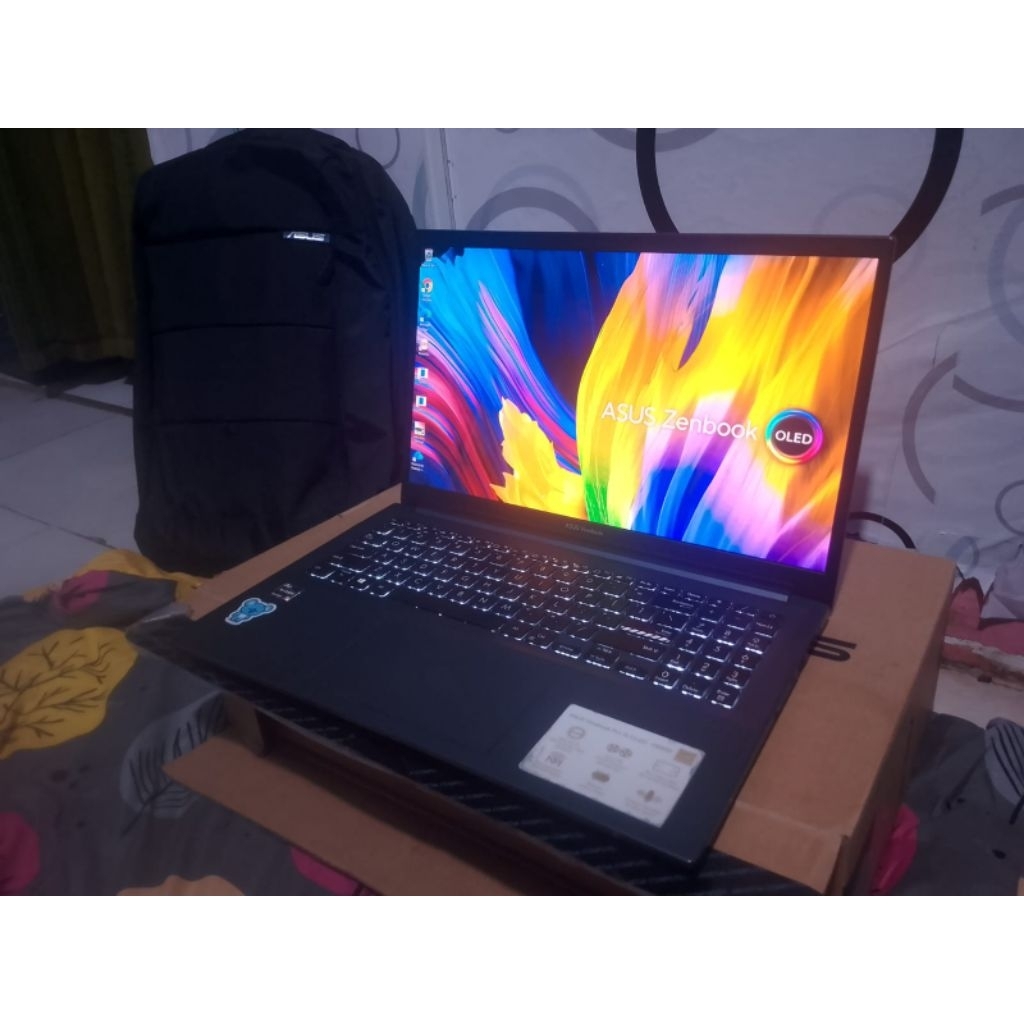 Asus Ryzen 9 RTX 3050 Ram 16Gb Fullset normal lancar