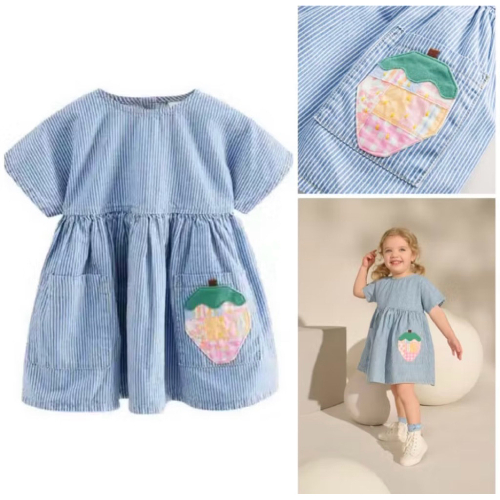 Dress Denim Strawberry NEXT