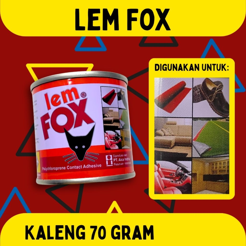 LEM FOX KALENG / LEM KUNING FOX KALENG 70 GRAM