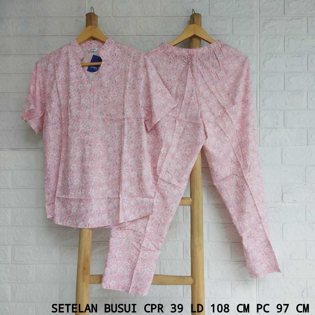 Baju Tidur Rayon AMRO Lengan Pendek Celana Panjang (CPR)