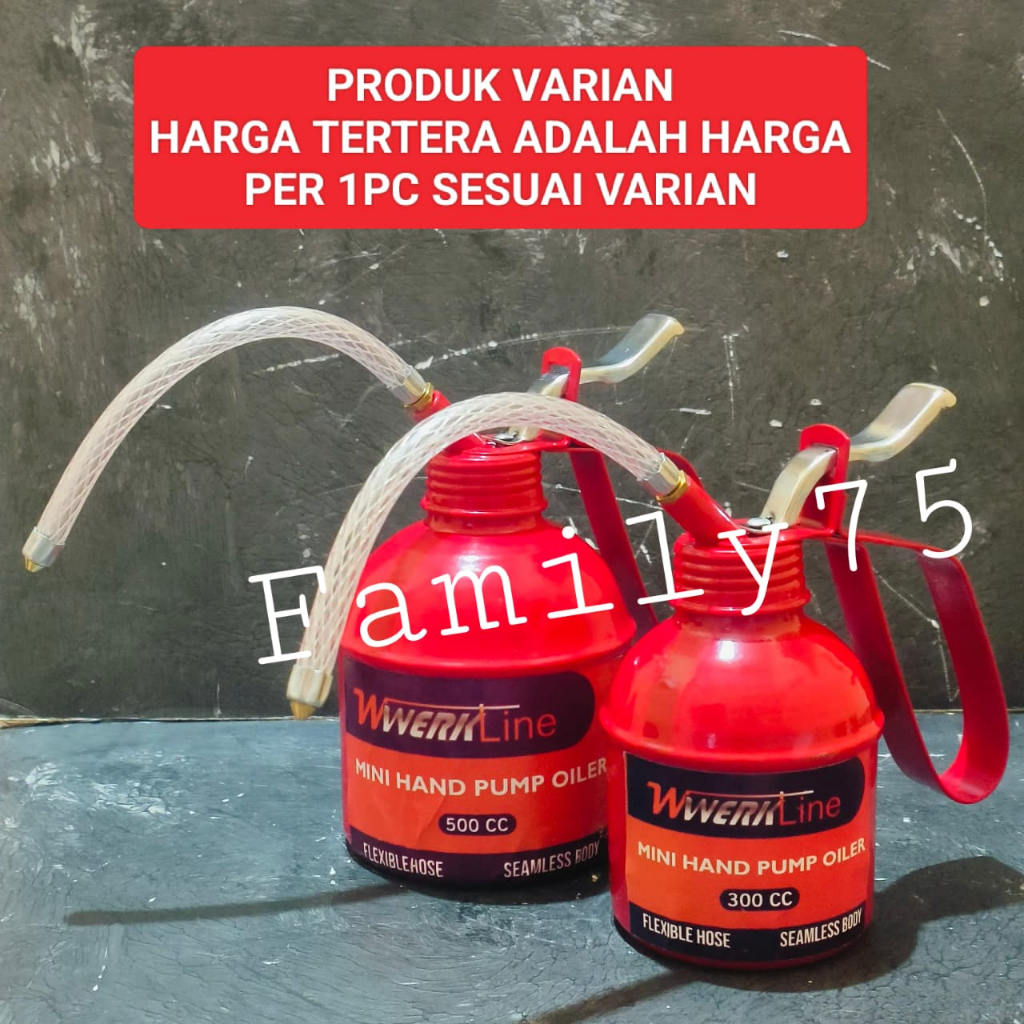 Oli can Olican Oil can 300cc dan 500cc pompa oli Kaleng tebal tabung 300 ml / 500 ml Pump oil