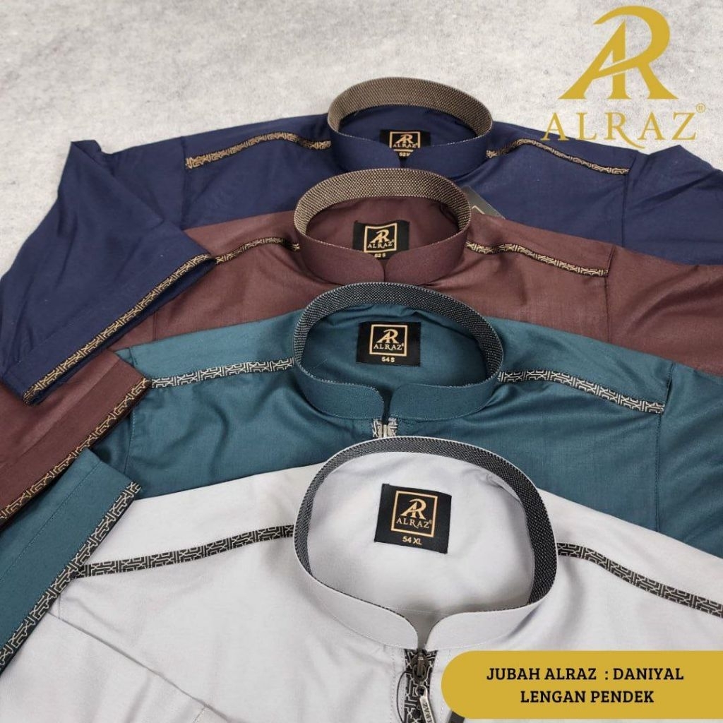 Gamis Jubah Alraz Lengan Pendek Zipper Daniyal