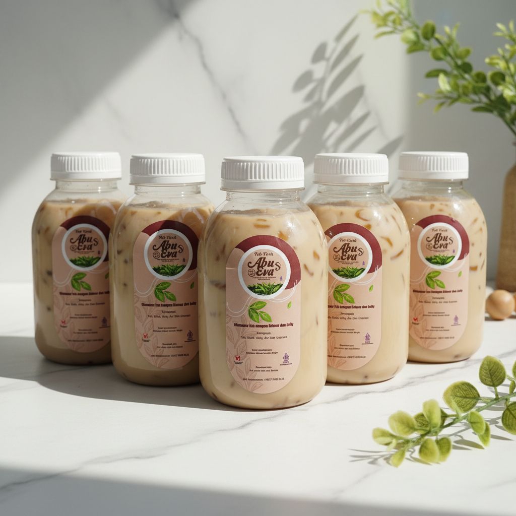 Teh Tarik Jelly Abu Eva Botol 250ml