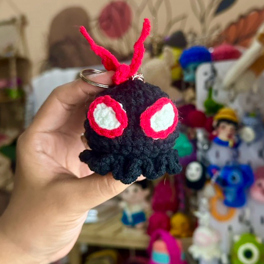 [DATURA] Gantungan Kunci Octopus Couple Spiderman | Amigurumi Gurita Spiderman Couple | Ganci Spider