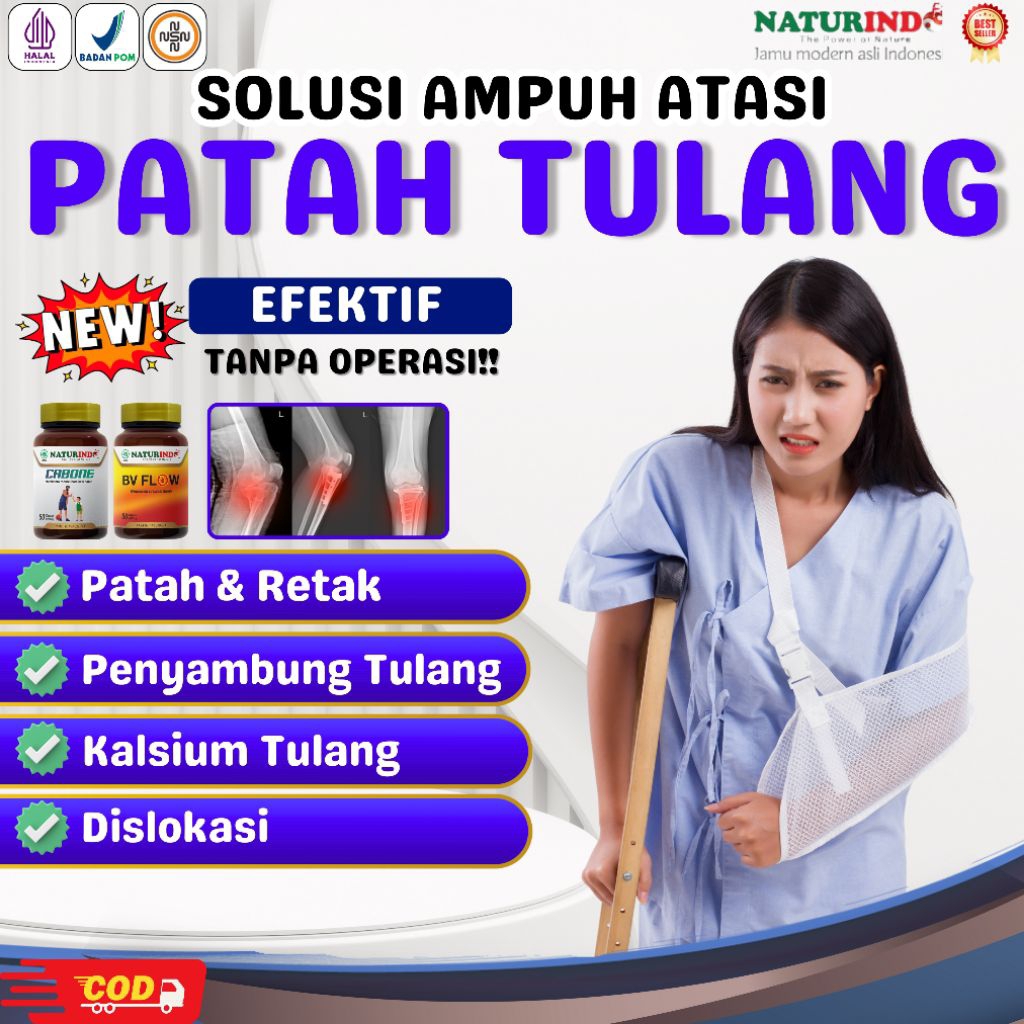 Obat Patah Tulang Retak Bengkak Penyambung Perekat Tulang Cabone Naturindo