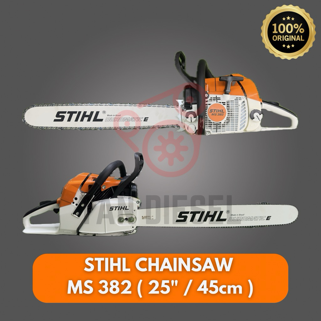 STIHL Chainsaw MS 382 25" | Senso Censo Gergaji Pemotong Kayu 25 inci 63 cm