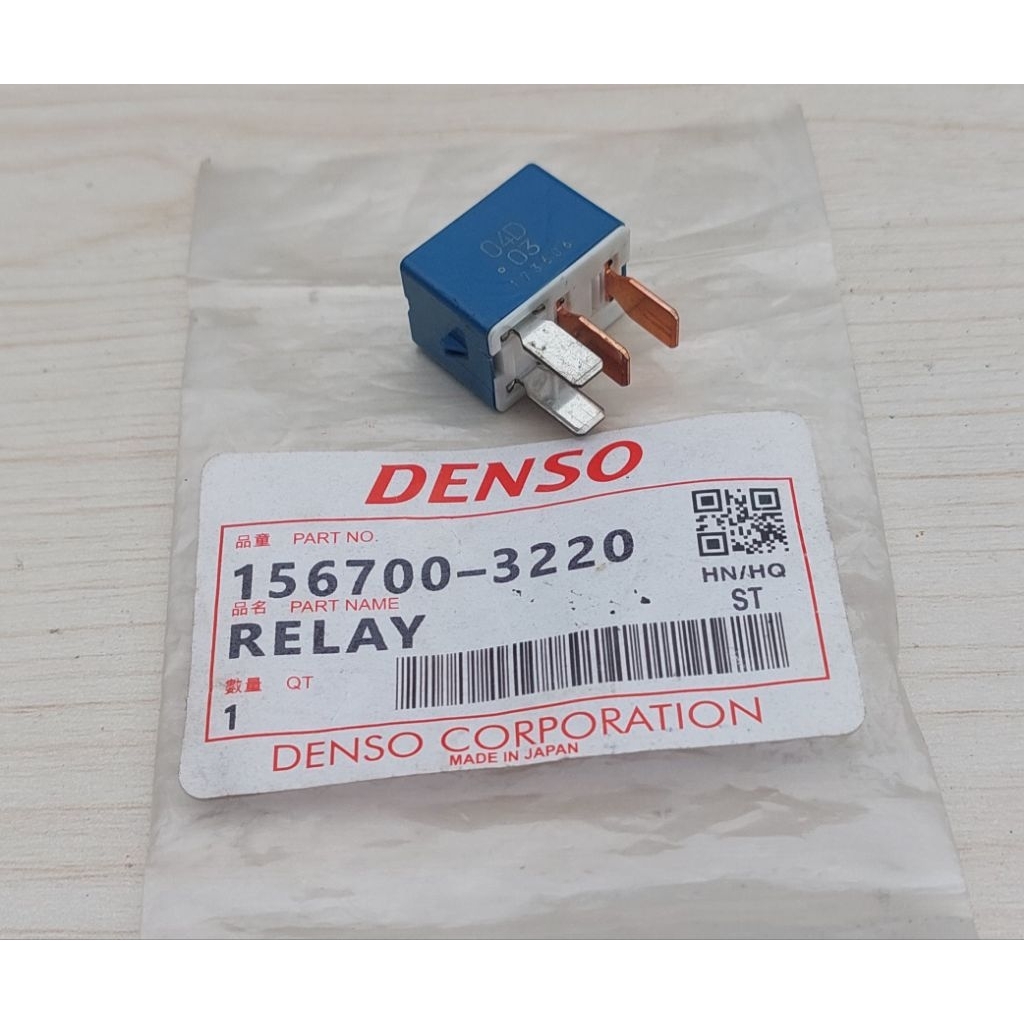 Relay Biru 12 Volt Kaki 4 Denso