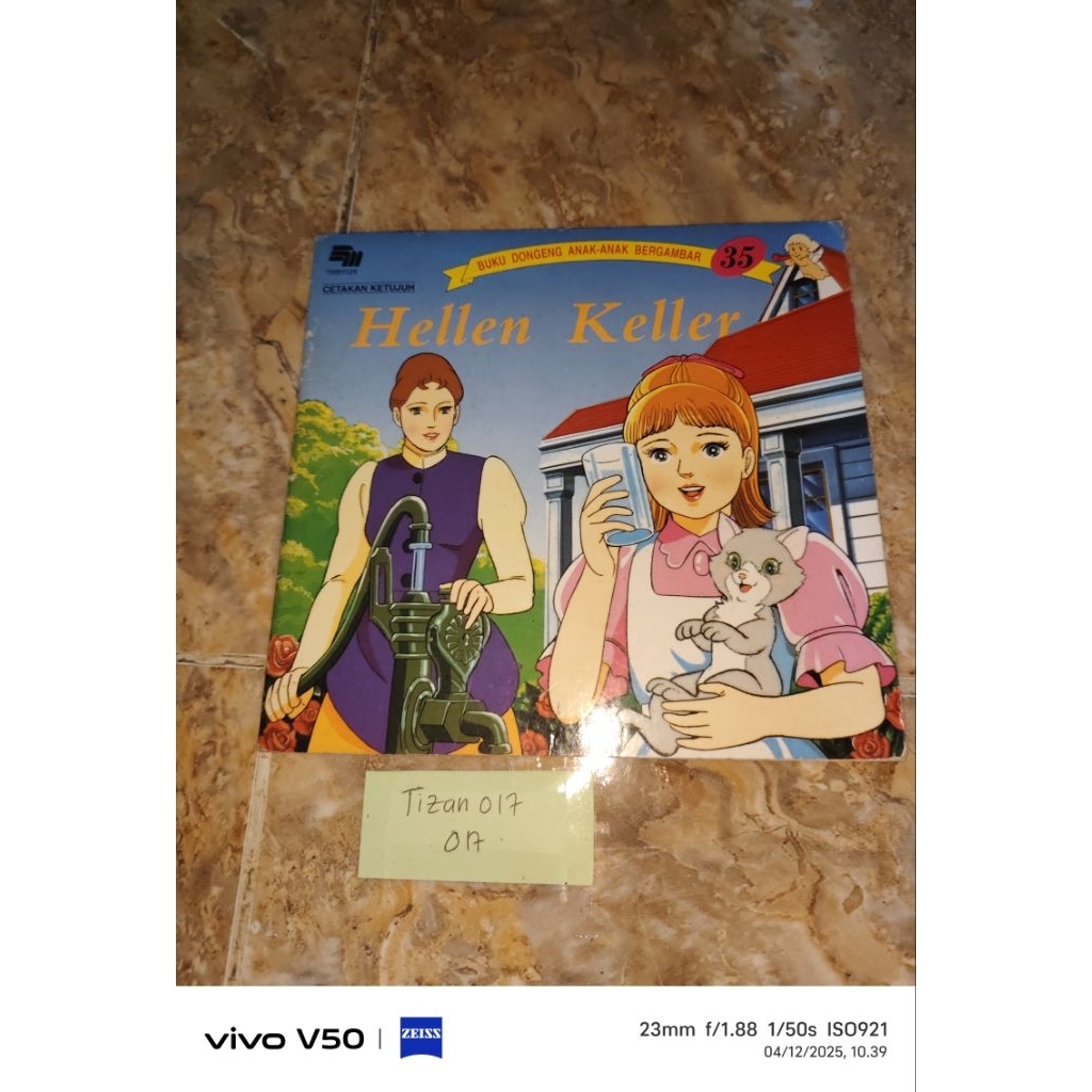 Buku dongeng anak anak bergambar Hellen Keller Vol 35