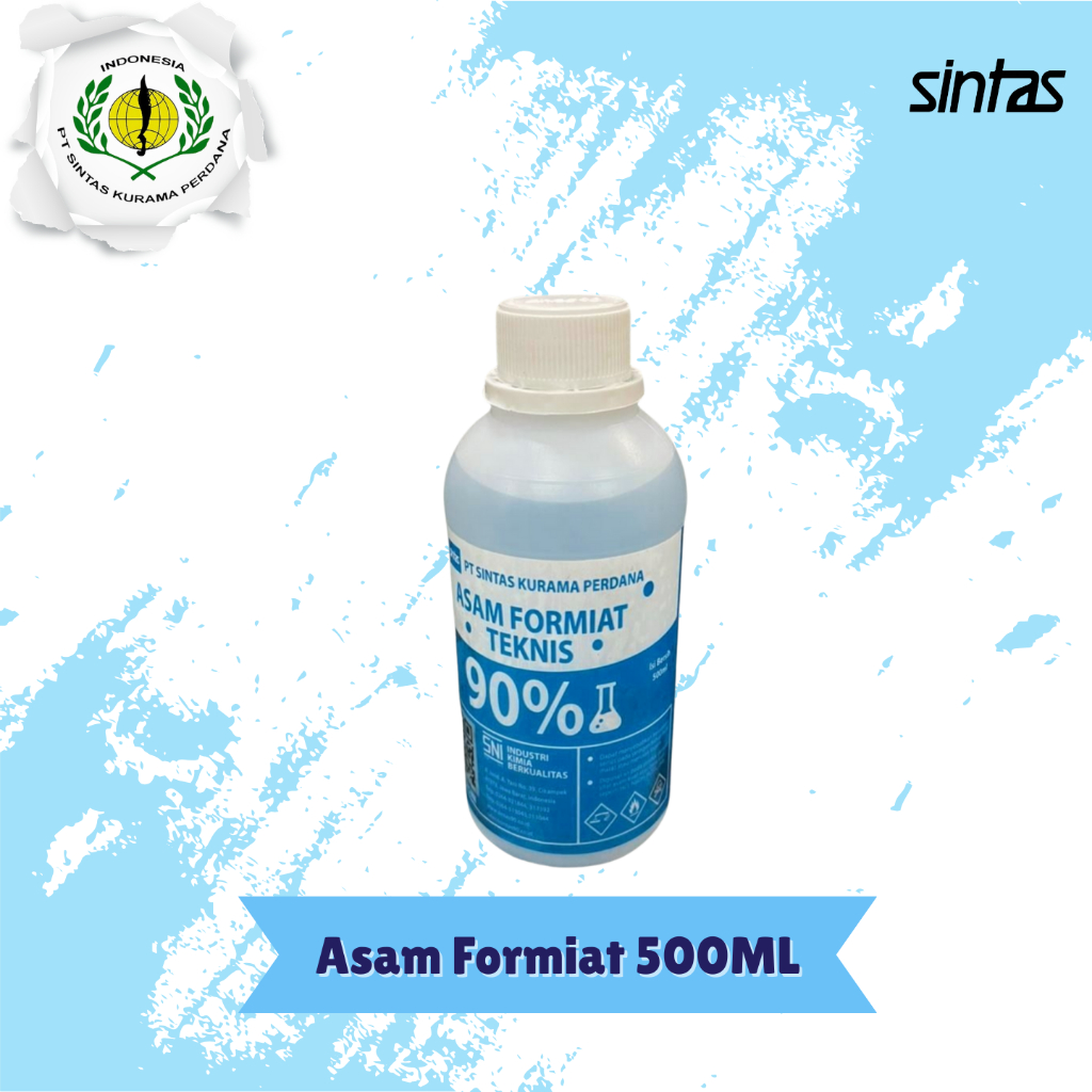 Asam Semut / Asam Formiat / Asam Format Penggumpal karet Sintas90 kemasan 500 ml