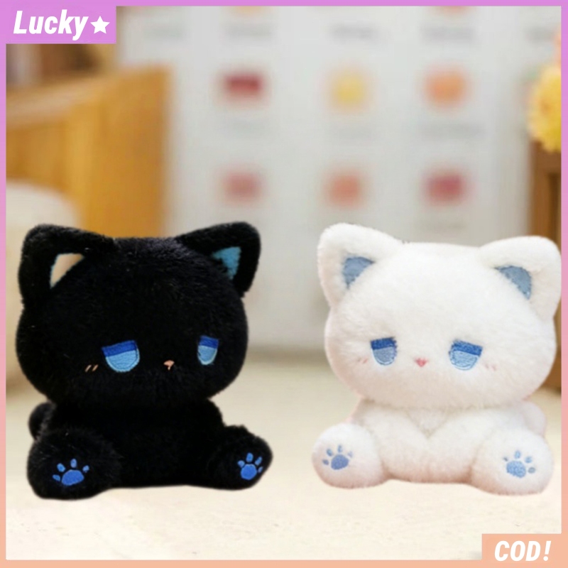 15cm Kartun Hewan Kucing Boneka Boneka Kucing Melankolis Lucu Kartun Hewan Kucing Boneka Empuk Hadia