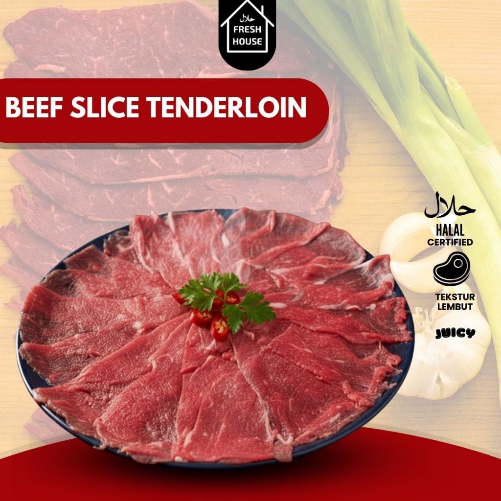 BEEF SLICE TENDERLOIN 250 GR/ 500 GR
