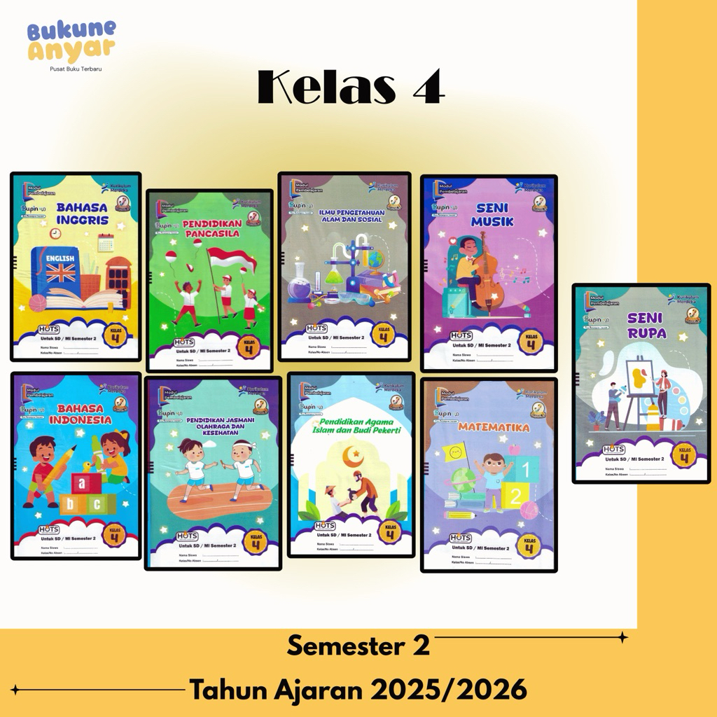 Lks SD Kelas 4 Semester 2 Kurikulum Merdeka Deep Learning Terbaru 2025 Bupin Semua Mata Pelajaran