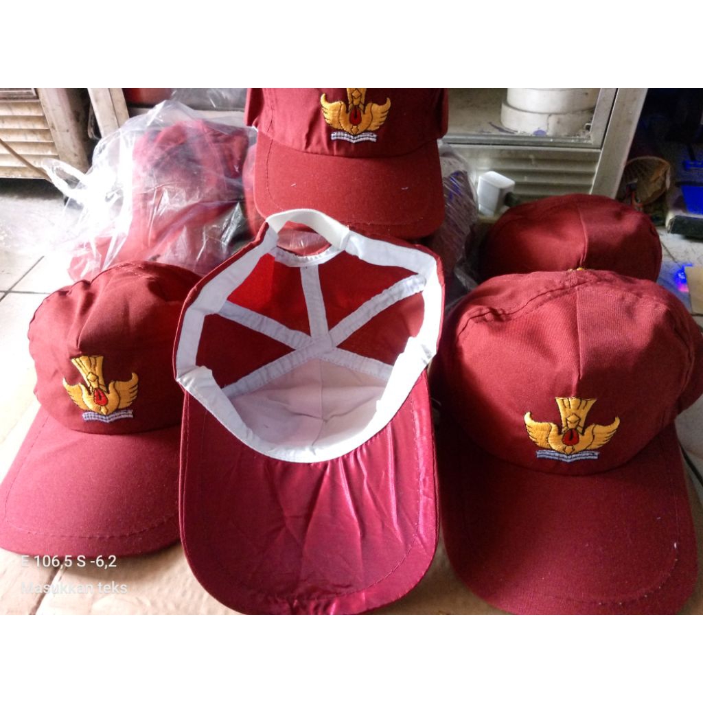 Topi sekolah SD harga grosiran
